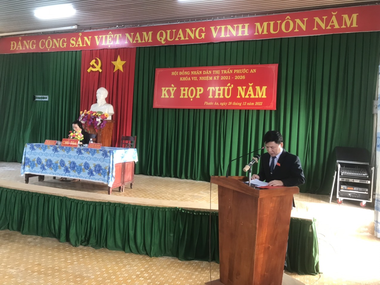 HĐND thị trấn Phước An khóa VII, nhiệm kỳ 2021-2026 tổ chức kỳ họp thứ năm