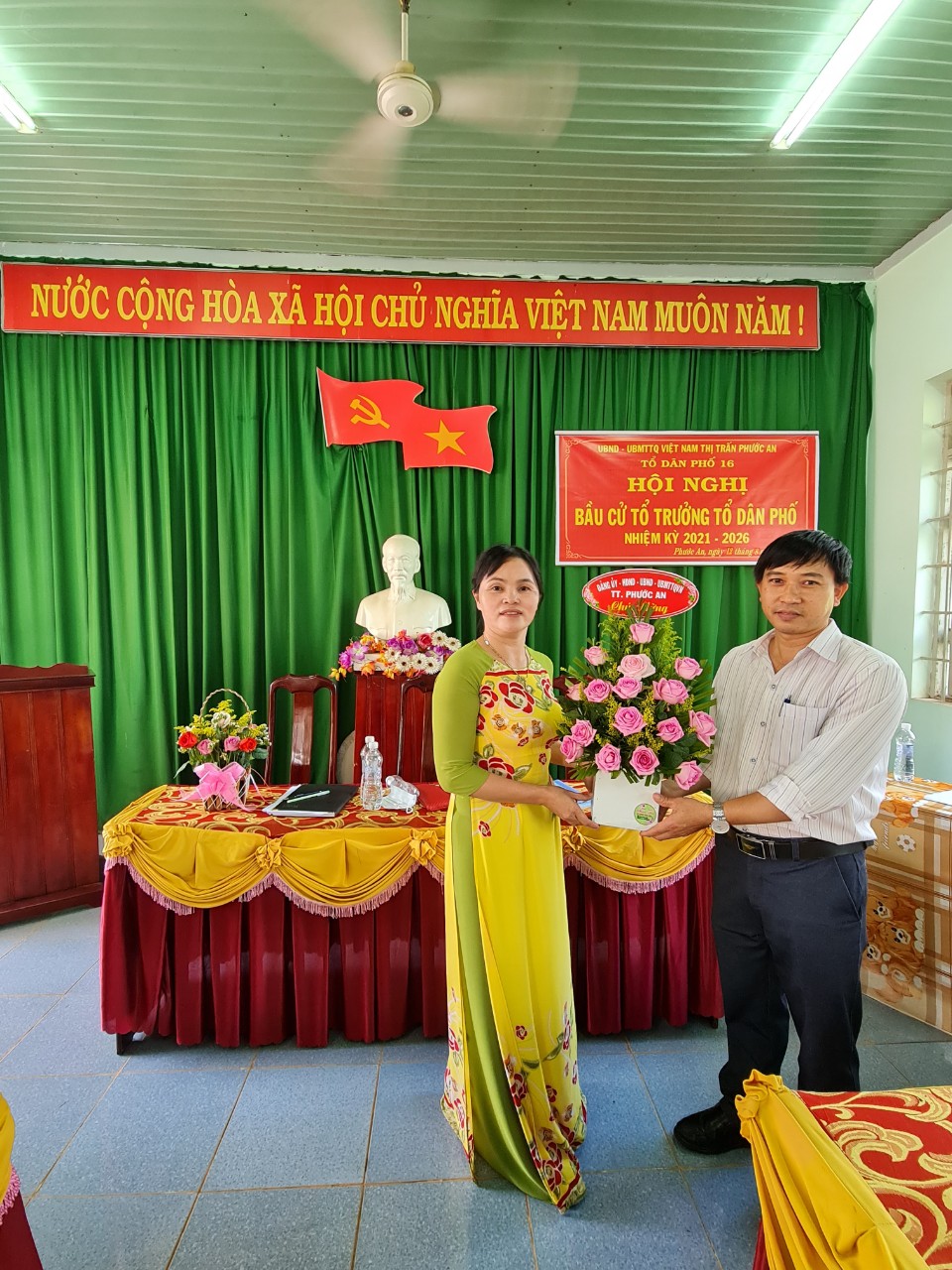 Tổ dân phố 16 thị trấn Phước an đã tổ chức Hội nghị bầu cử tổ trưởng TDP nhiệm kì 2021-2026