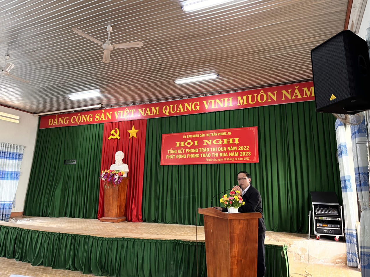 UBND thị trấn Phước An tổ chức Hội nghị tổng kết phong trào thi đua năm 2022, phát động phong trào thi đua năm 2023