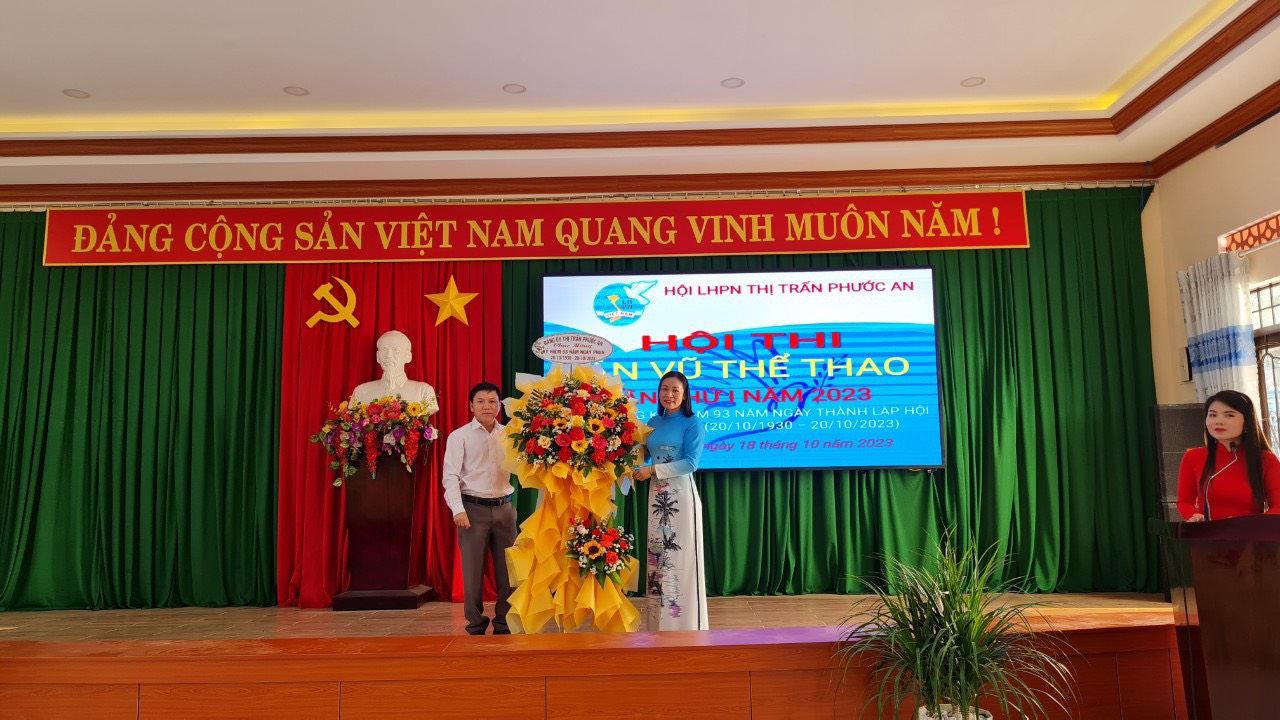 Hội LHPN thị trấn Phước An tổ chức Hội thi dân vũ thể thao lần thứ Nhất năm 2023
