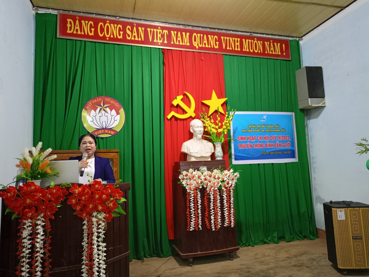  Chi hội Phụ Nữ TDP 3 thị trấn Phước An đã tổ chức sinh hoạt quý IV và truyền thông kiến thức bình đẳng giới 