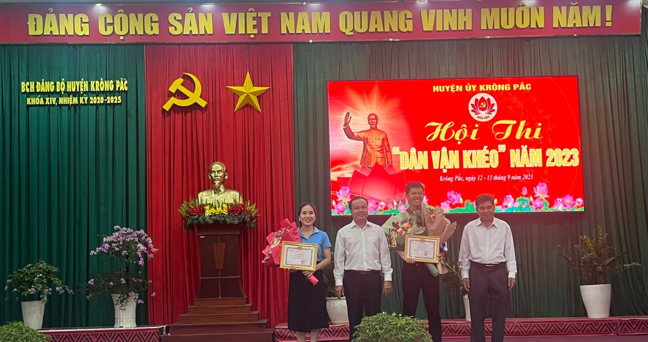 Đơn vị thị trấn Phước An  đã tham gia Hội thi “Dân vận khéo” năm 2023 do Huyện Krông Pắc tổ chức