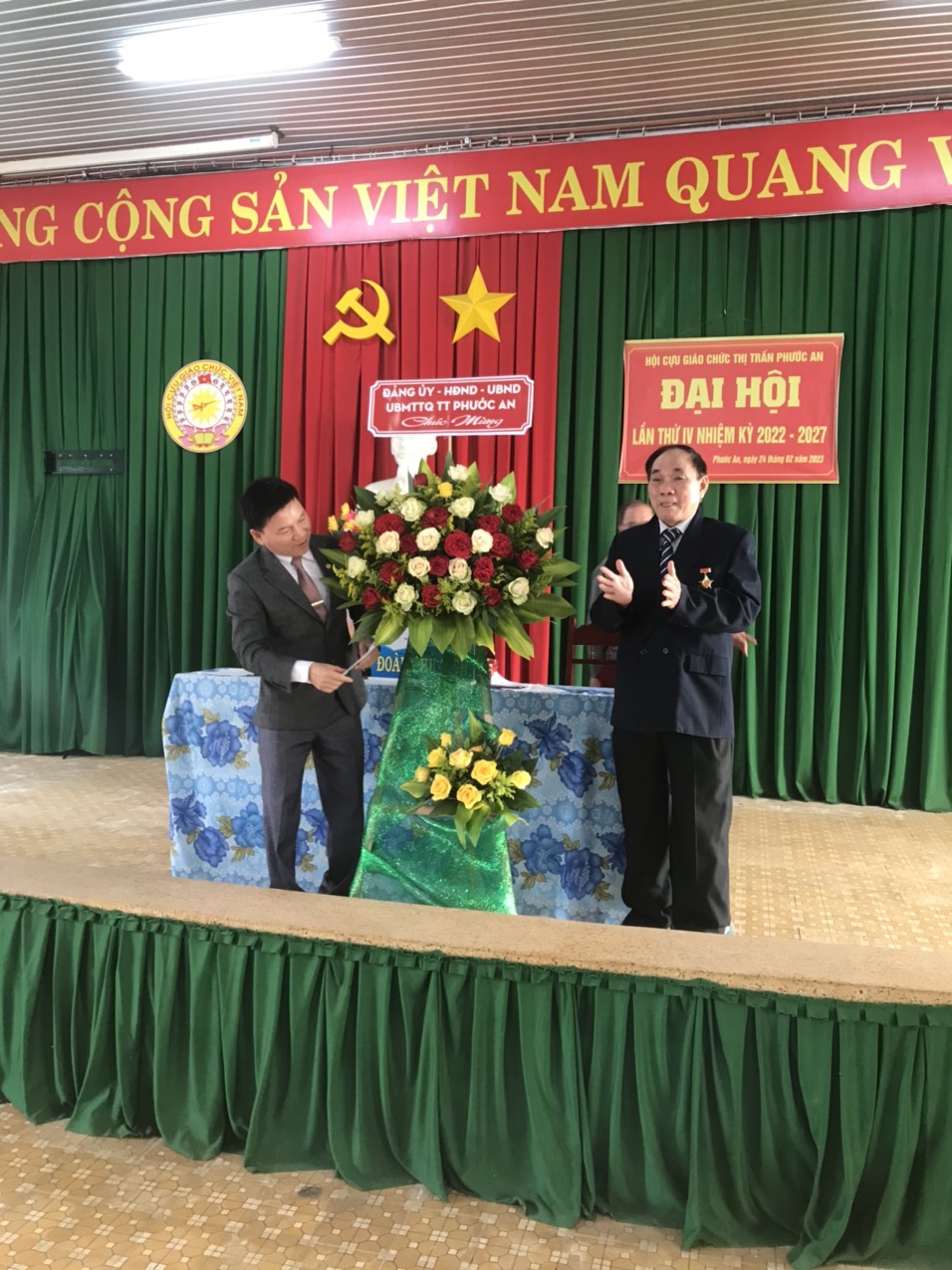  Hội Cựu giáo chức thị trấn Phước An tổ chức Đại hội lần thứ IV, nhiệm kỳ 2022-2027 