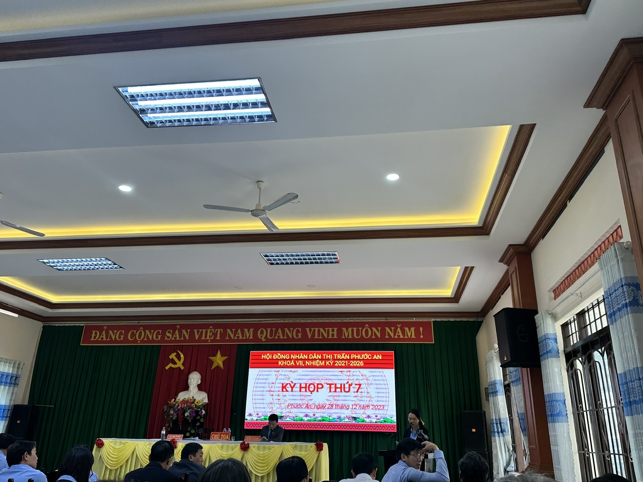 HĐND thị trấn Phước An  tổ chức kỳ họp thứ 7, khóa VII, nhiệm kỳ 2021-2026