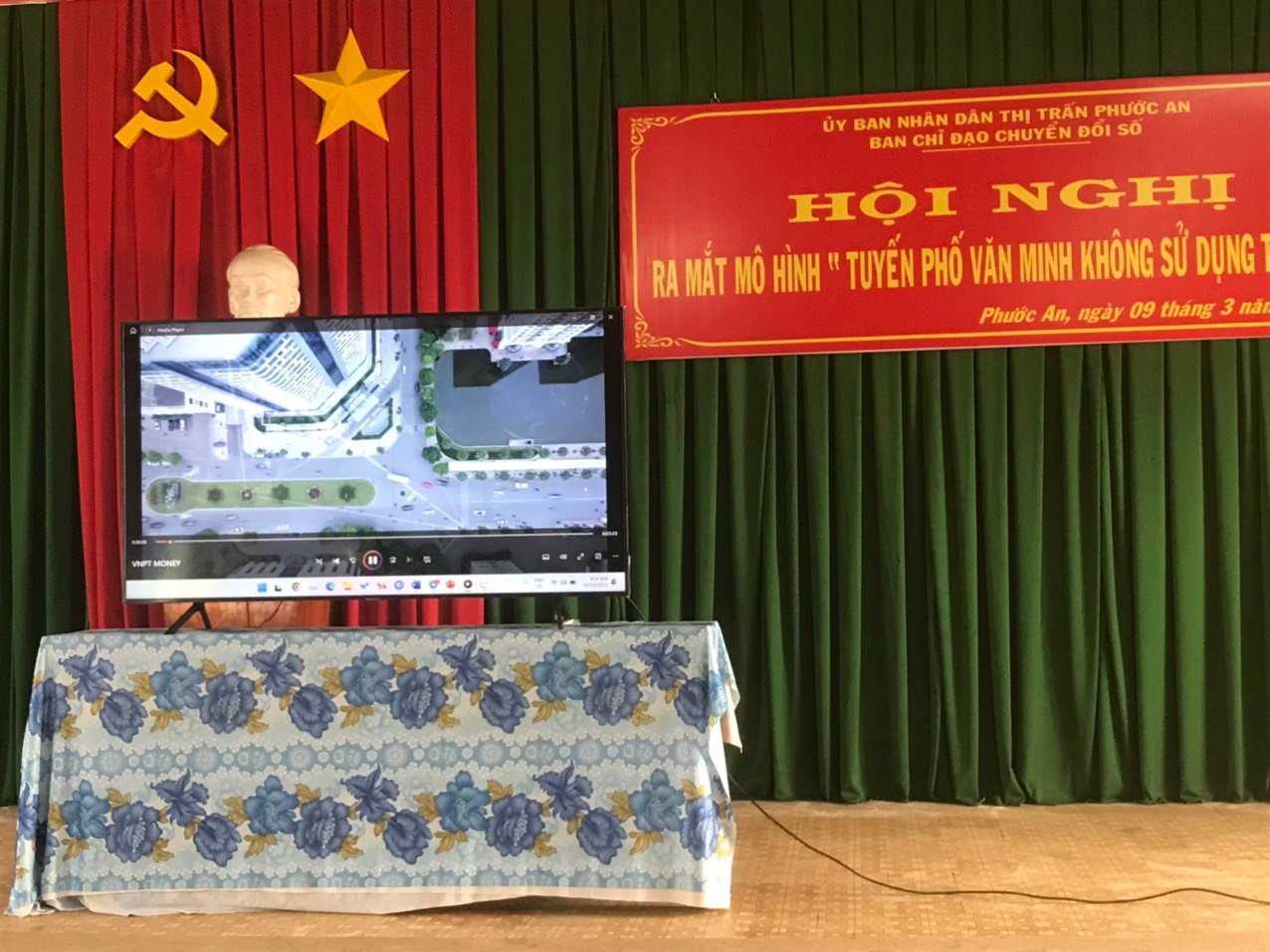  UBND thị trấn Phước An tổ chức Hội nghị ra mắt mô hình“Tuyến phố Văn minh, không dùng tiền mặt” 