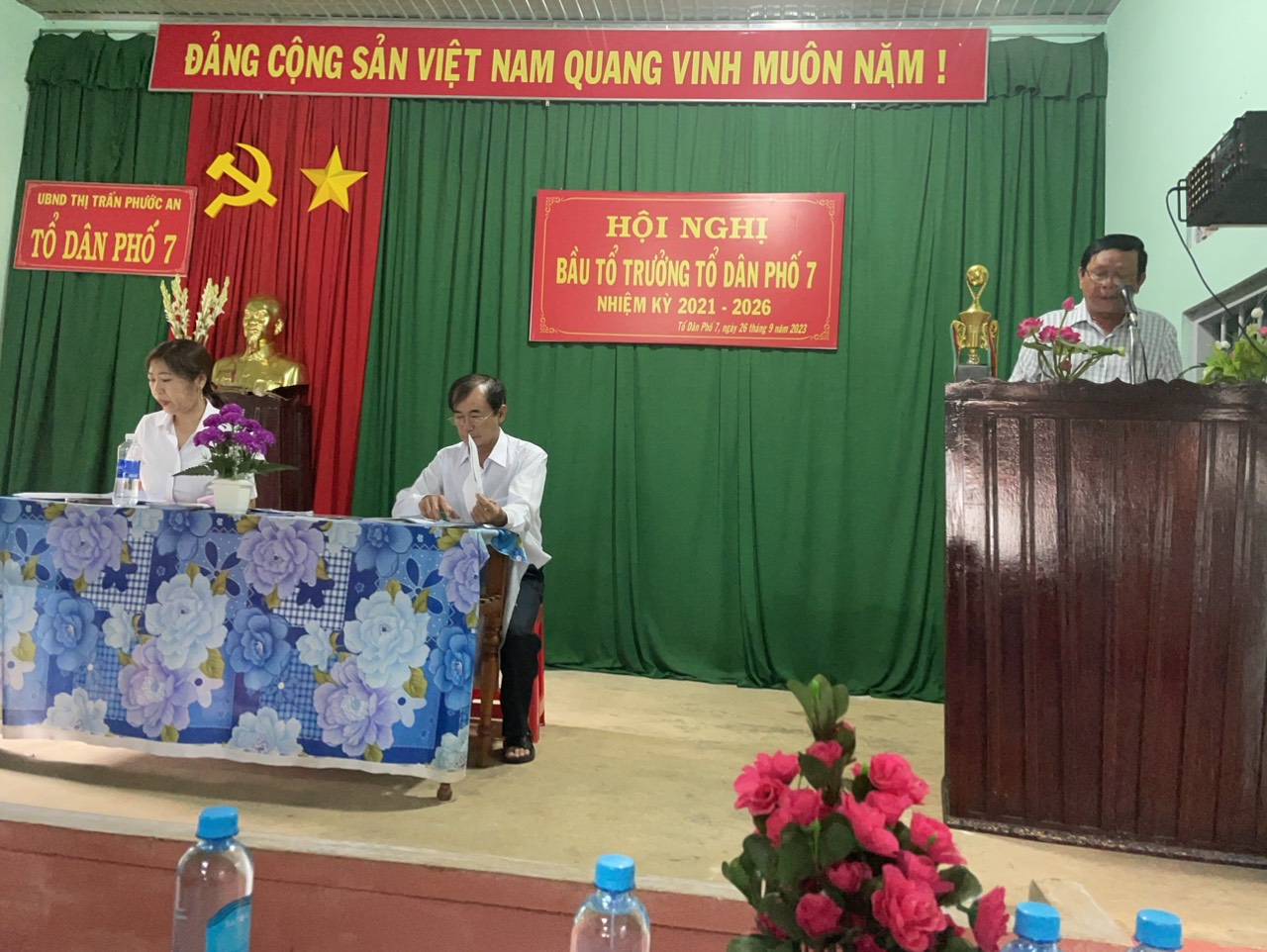 Tổ dân phố 7 thị trấn Phước An tổ chức hội nghị bầu tổ trưởng TDP7 nhiệm kỳ 2021-2026