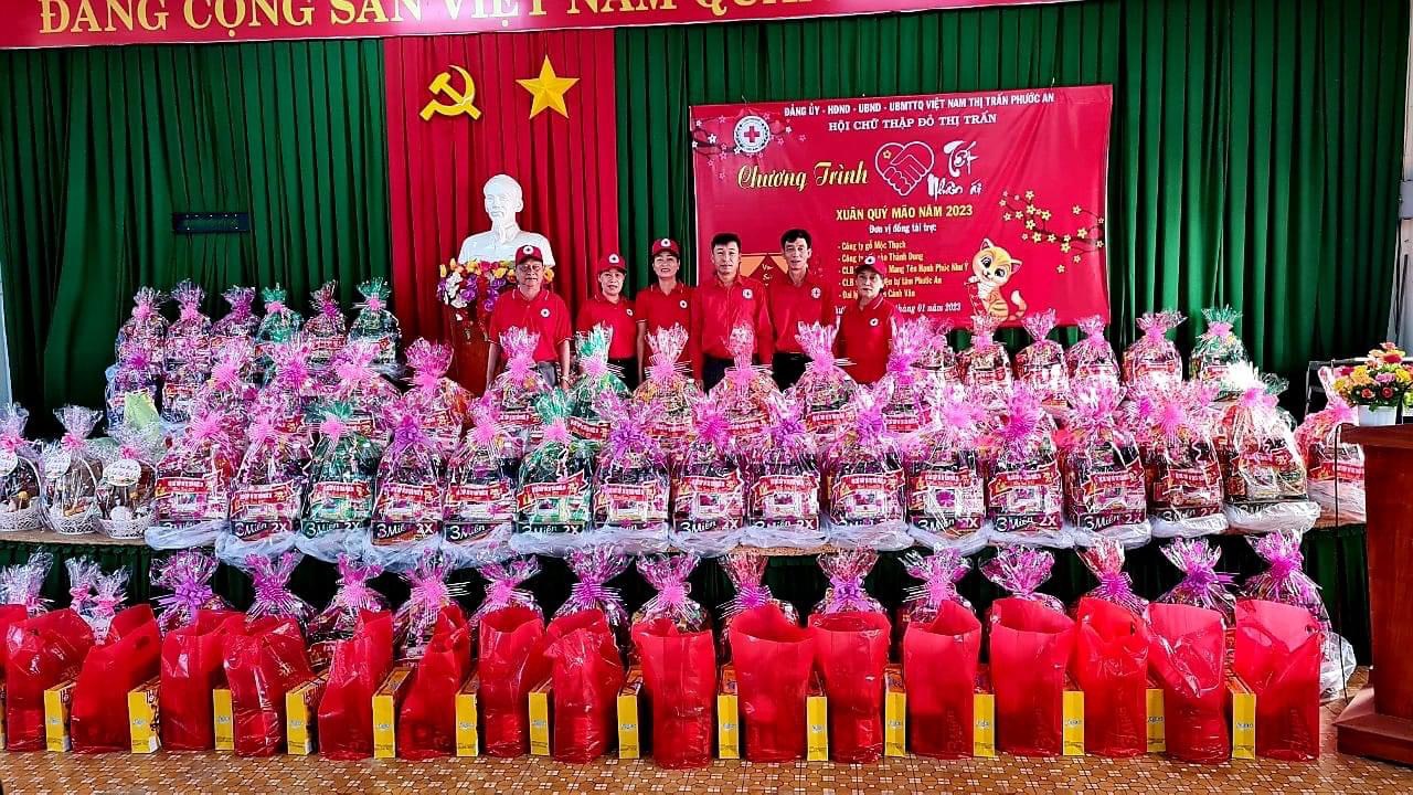 Hội chữ Thập đỏ thị trấn Phước An tổ chức chương trình " Tết nhân ái" Xuân Quý Mão năm 2023