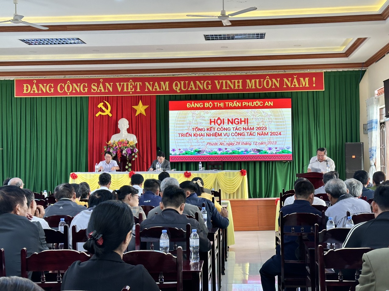 Đảng bộ thị trấn Phước An tổ chức hội nghị tổng kết công tác  năm 2023, triển khai  nhiệm vụ 2024