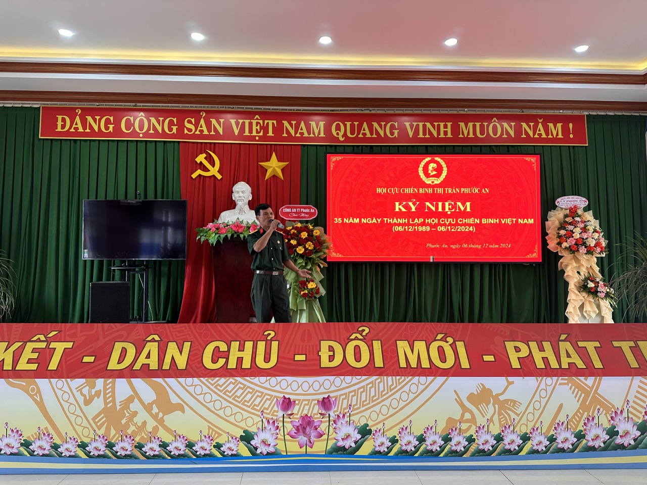 Hội cựu chiến binh thị trấn Phước An tổ chức kỷ niệm 35 năm ngày thành lập hội cựu chiến binh Việt Nam (06/12/1989- 06/12/2024)