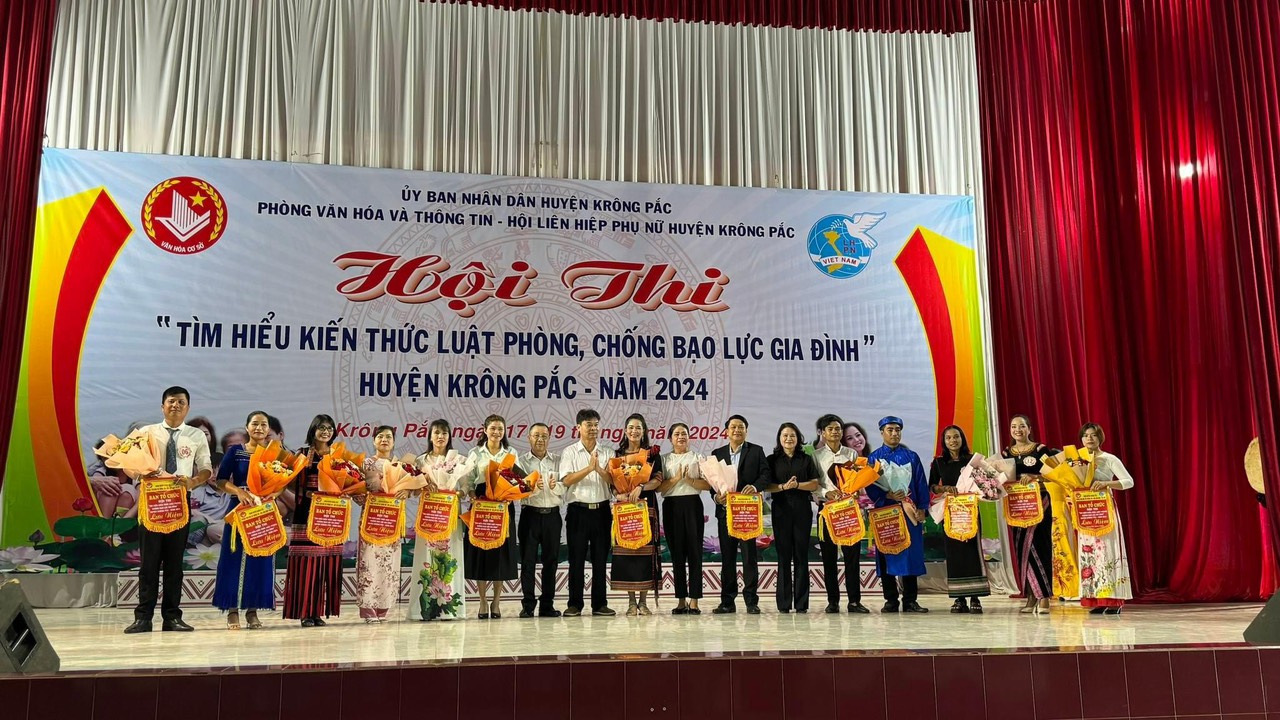 UBND thị trấn Phước An đã tham gia Hội thi “Tìm hiểu kiến thức pháp luật  phòng, chống bạo lực gia đình” Huyện Krông Pắc năm 2024