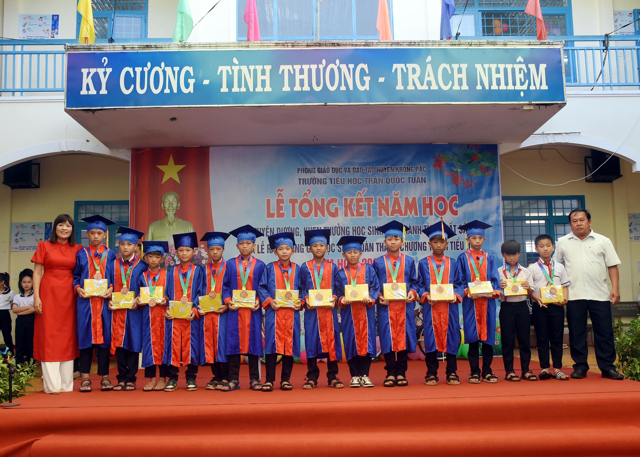 Các trường học trên địa bàn thị trấn Phước An đã tổ chức tổng kết năm học 2023-2024